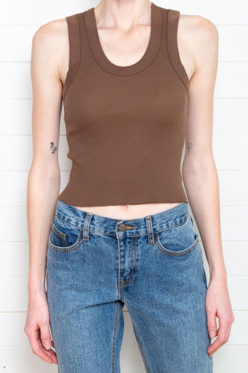 Debardeur Brandy Melville Connor Marron | EYJ-56619025